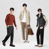FIRS Men's Tencel Blend Casual Straight-Leg Pants
