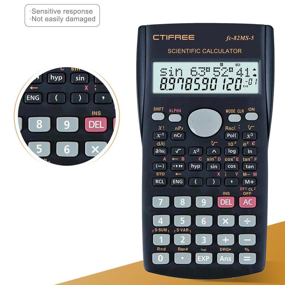 FC82MS-5 Scientific Calculator: 240 Functions for Students, Exam-Ready with Custom Logo