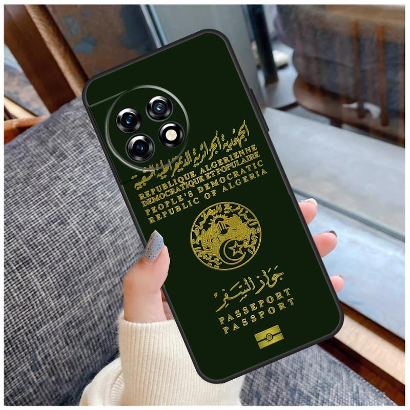 Algerian Passport Case For OnePlus 13T 8T 10T 9 10 Pro 15 13 12 11 13R 12R Nord CE 5 2 3 4 Lite N20 N30 Coque