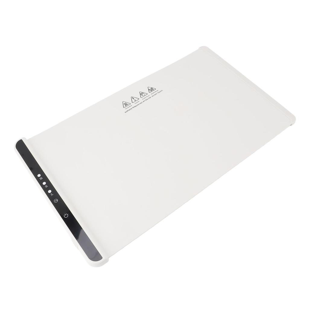 Electric Warming Tray Foldable 10 Seconds Fast Heat Intelligent Digital Display 3 Speeds