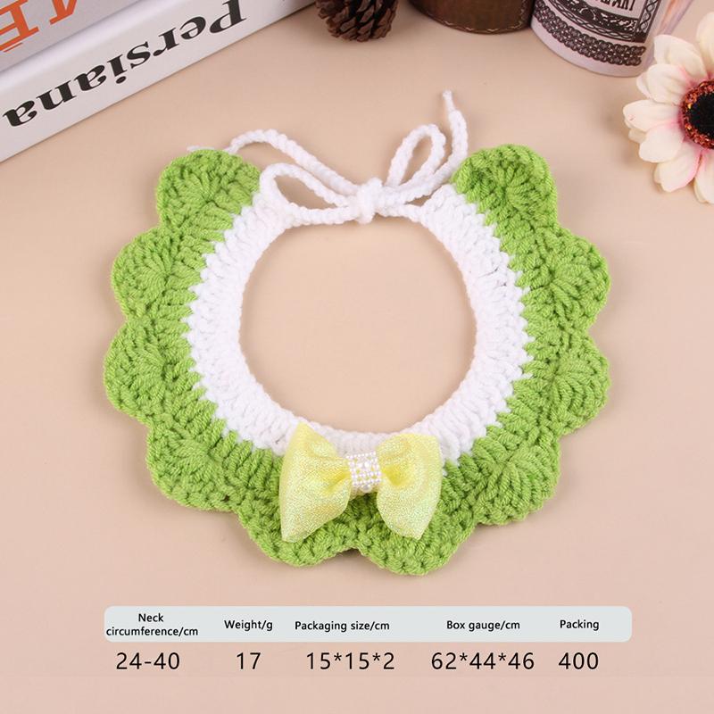 Prinzessin Süßes Haustier Schal Strickmütze für Katze Hund Weiche Handgestrickte Mütze Cosplay Geburtstag Haustierkostüm Zarte Verstellbare Haustierlätzchen