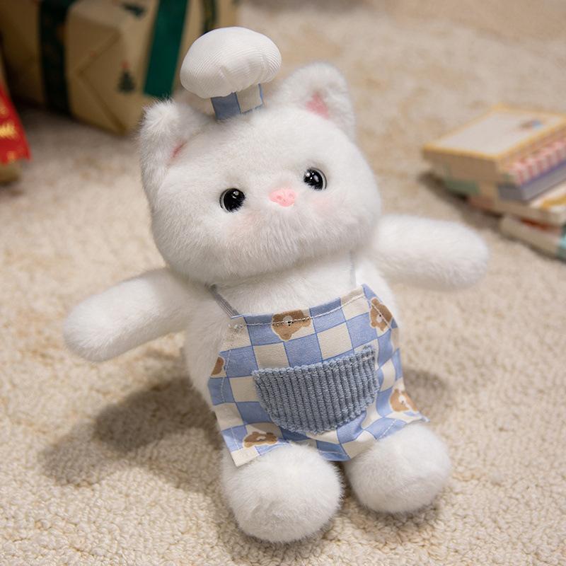 Cartoon Cute Western Restaurant Running Series German Curly Cat Doll Dessert Rabbit Plush Doll Pillow Gift