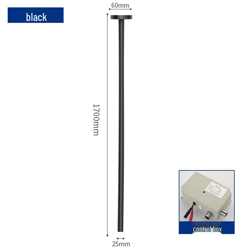 TLXT Black Ceiling-Mounted Automatic Faucet