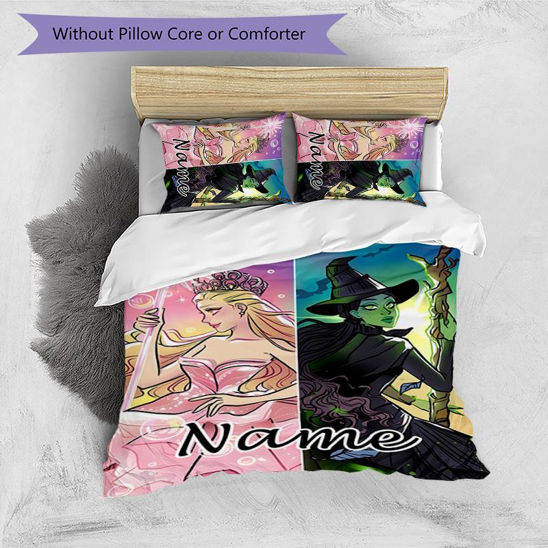 3pcs The Wizard of Oz3 Cover Set - Personalized Name, HD Printed Bedding with 1 Cover and 2 Pillowcases - Perfect for Home Decor, Easy Care