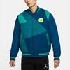 Air Jordan Sport DNA Spliced ​​Casual Baseball Baumwolljacke Herren Oberbekleidung Varsity-Blau CK9351-432