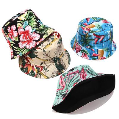 Fisherman's Hat Women's Printed Double-sided Sun Hat Summer Outdoor Travel Foldable Basin Hat