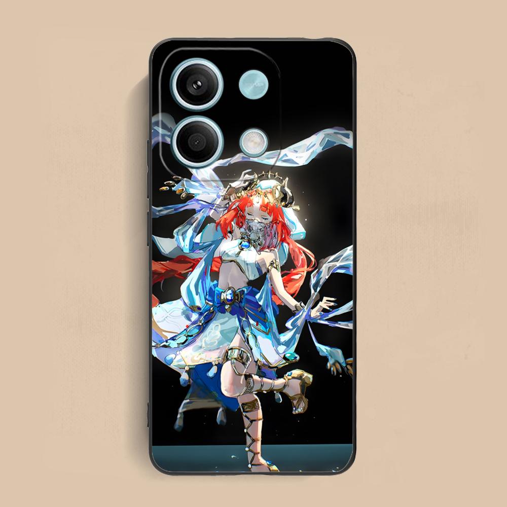 Game GI Nilou Matte TPU Mobile Phone Case for Xiaomi Redmi 15 14 13 12 A5 3 2 1 C Plus 4G 5G Colorful Printing Cover
