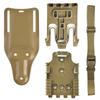 Locking System Kit Included QLS Fork and Plate with Thigh Elastic Strap Low-Ride UBL Universal Belt Loop for Duty Belt Holster