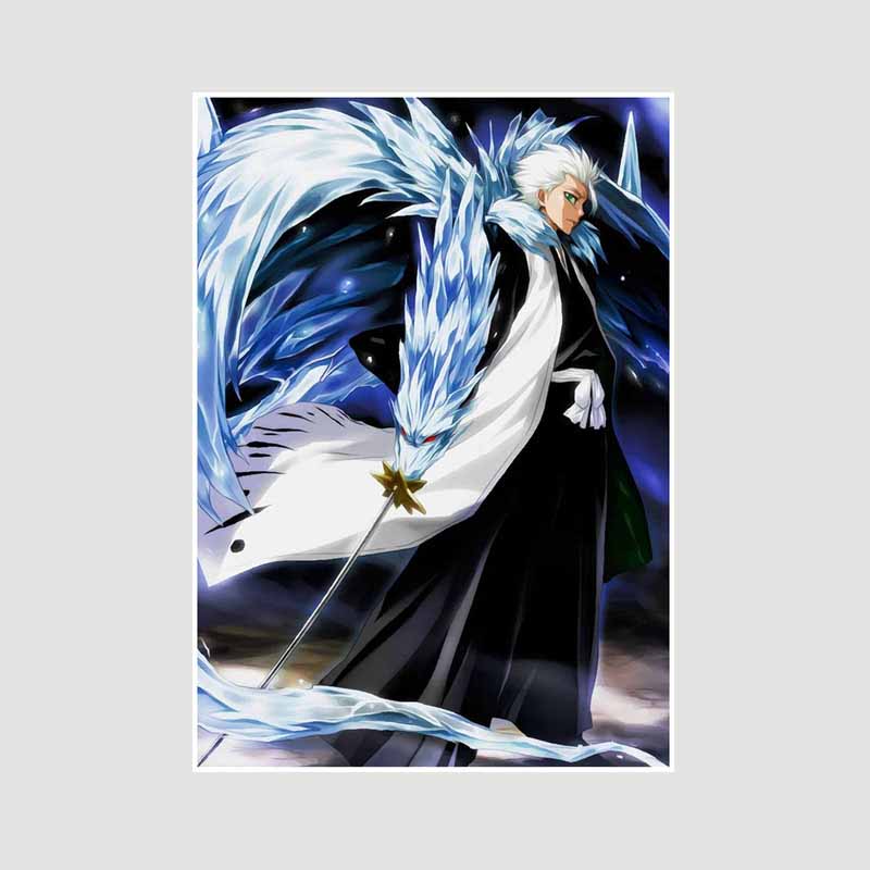 Japanese Anime Bleach Poster Decor Retro White Paper Posters and Prints Wall Art Painting Bedroom Bar Cafe Decoration Mural Fans Collection Gifts