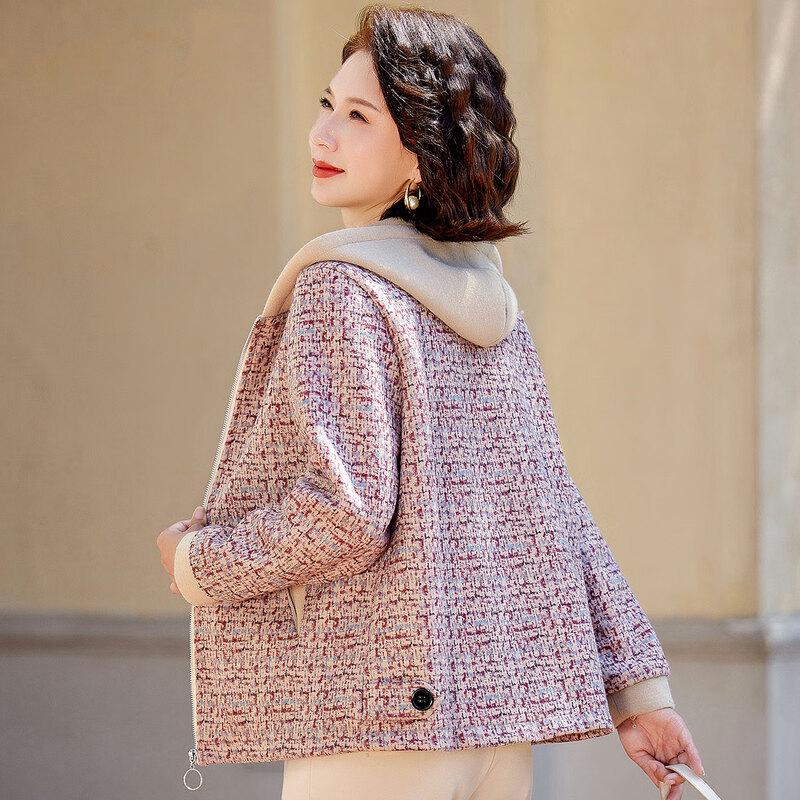 

Pastel Women s Hooded Zip-Up Cardigan Jacket 4XL