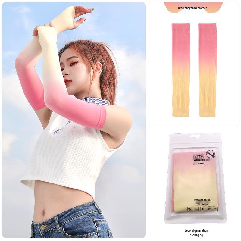 Ice Silk Sun Protection Sleeves for Men & Women - Outdoor Sports & Cycling Arm Protectors