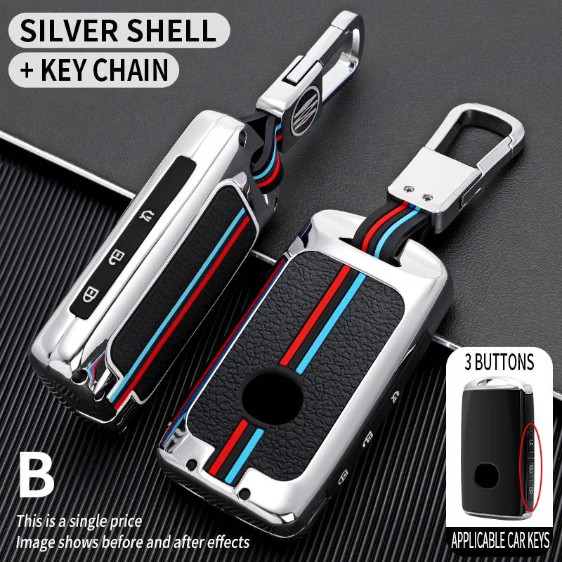 Zinc Alloy +Silicone Car Key Cover Case Shell Fob For Mazda 3 Alexa CX4 CX5 CX-5 CX8 CX-30 CX30  2024 Remote Key Protector