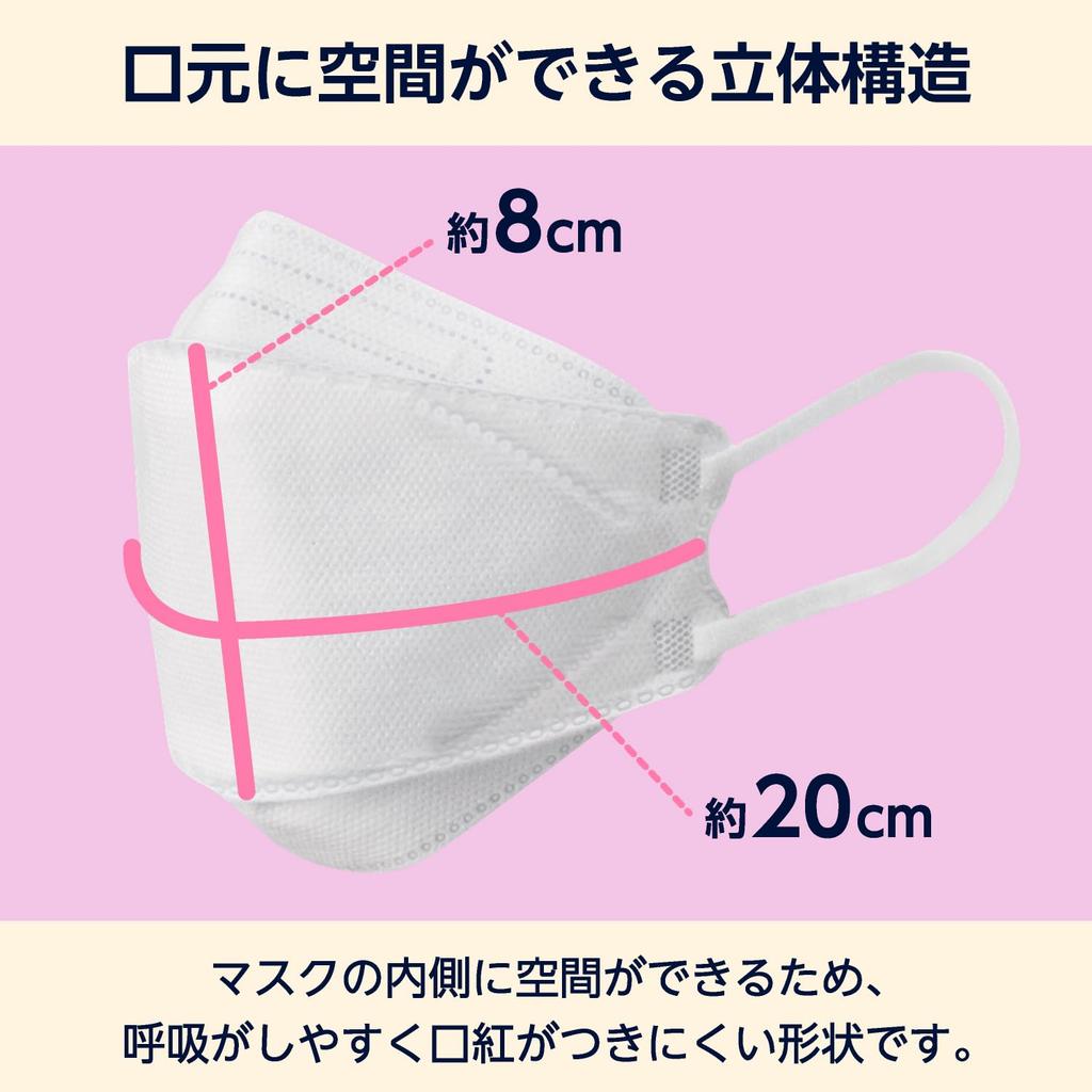 Regular 100 Individually JIS Standard Solid Member of the Mask Industry Association [by Amazon] Diamond-Shaped Masks, Size, White, Masks, Wrapped,