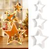 Set of Layered Wooden Star Ornaments for Home Decoration Designed to Add Seasonal Festive Touch and Enhance Interior Style