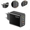 USB C Charging Power Adapter Compact 120W for Multiple Devices Smartphone White