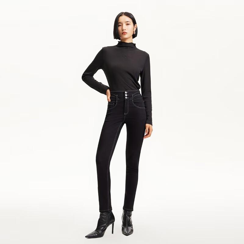 

VEROMODA Women s High-Waist Fleece-Lined Skinny Ankle Jeans XS