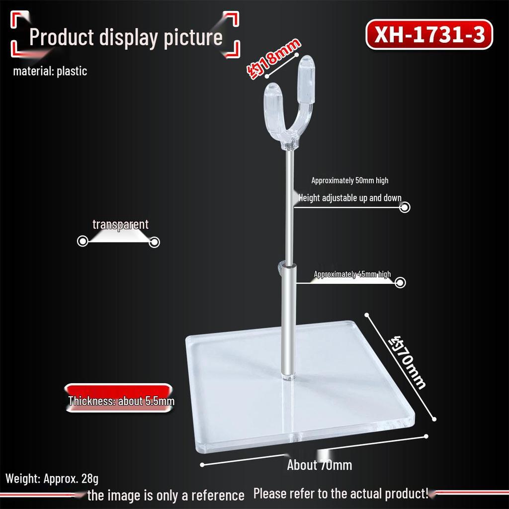 Transparent Lifting Stand Base for BJD Dolls, 4-Point Support for ob11, az, Fairy Body Dolls.