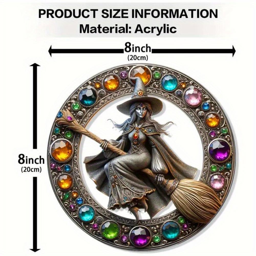 

Хэллоуин Ведьма Волшебник Прозрачный Ловец Солнца Акриловые Подвесные Окна, Украшения Окна, Украшения на Хэллоуин, Подарки для Домашнего Сада, Вечеринок, Стен, Комнат 7.9 inches