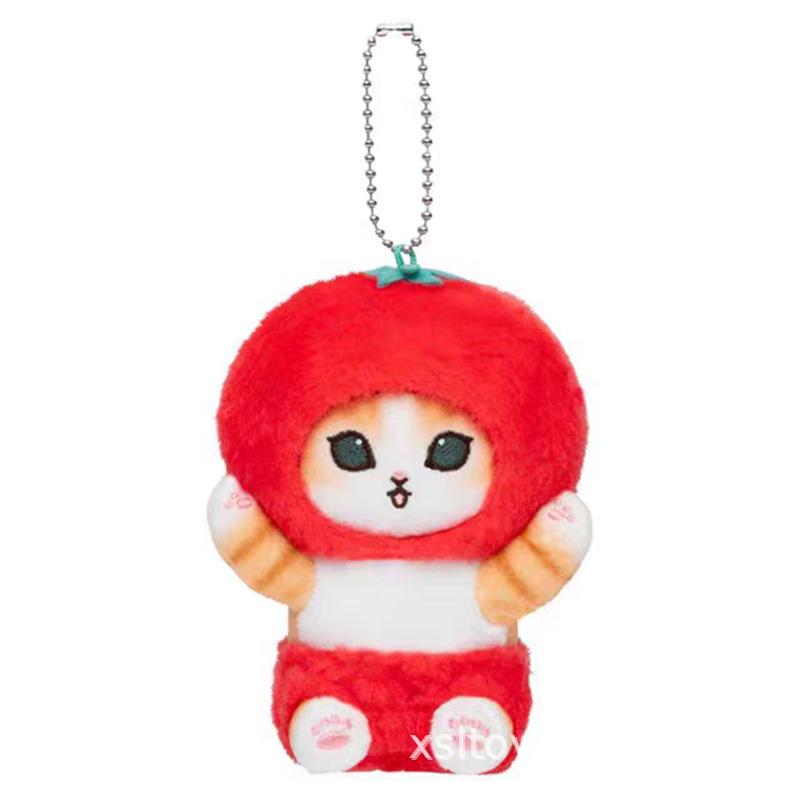 Kawaii Mofusand Schattige Cartoon Haai Kat Pluche Speelgoed Meisjes Cadeau Zacht Gevuld Rugzak Hanger Sleutelhanger Accessoires