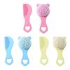 Infant Comb Kit with Hairbrush for Delicate Skin Feature Adorable Bear Pattern New Parents Essential Hair Care Supplies