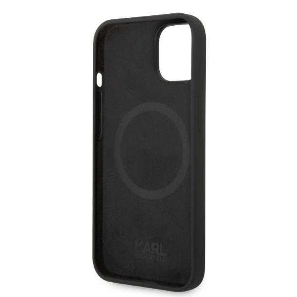 Karl Lagerfeld KLHMP14MSSKCK iPhone 14 Plus / 15 Plus 6.7" Hardcase Black/black Liquid Silicone Karl & Choupette Magsafe