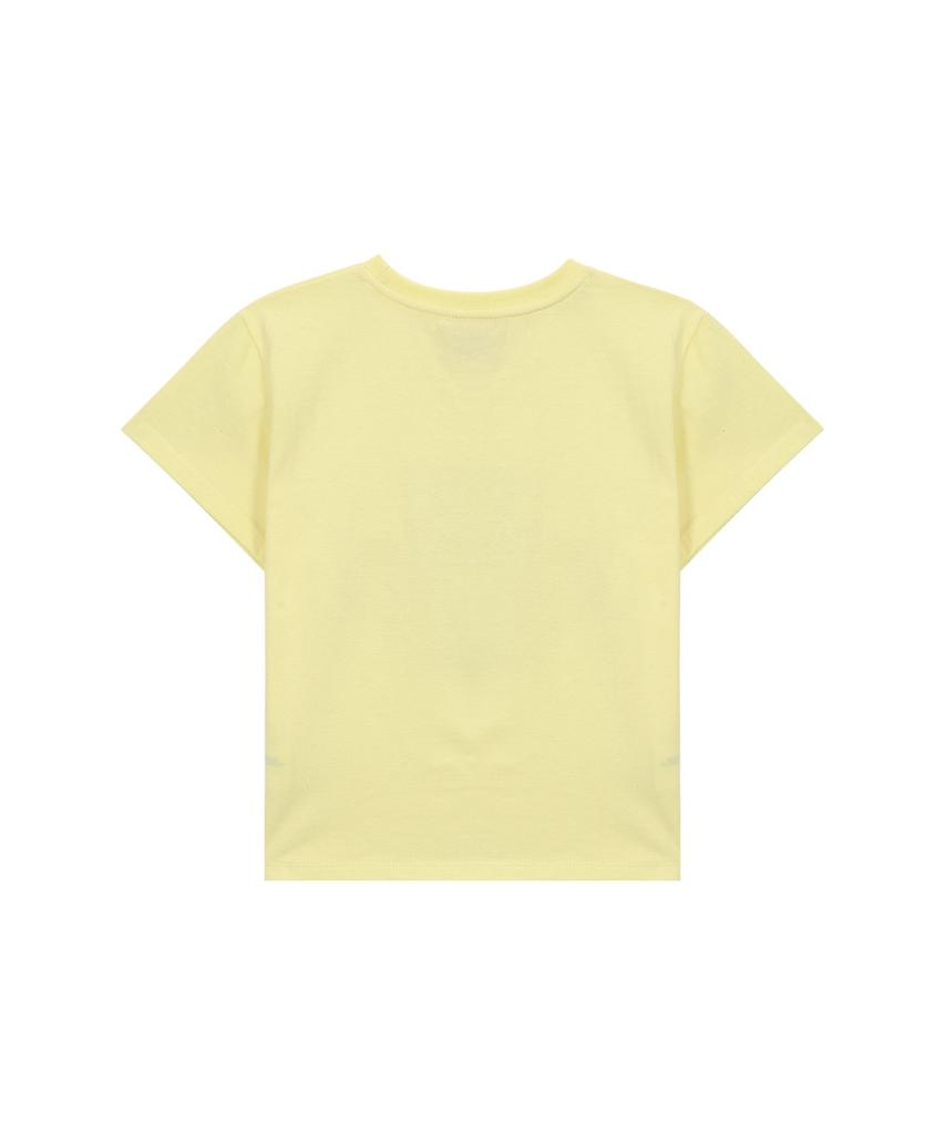 Isjabaibeu Itz Official Logo Crop T Shirt - Yellow