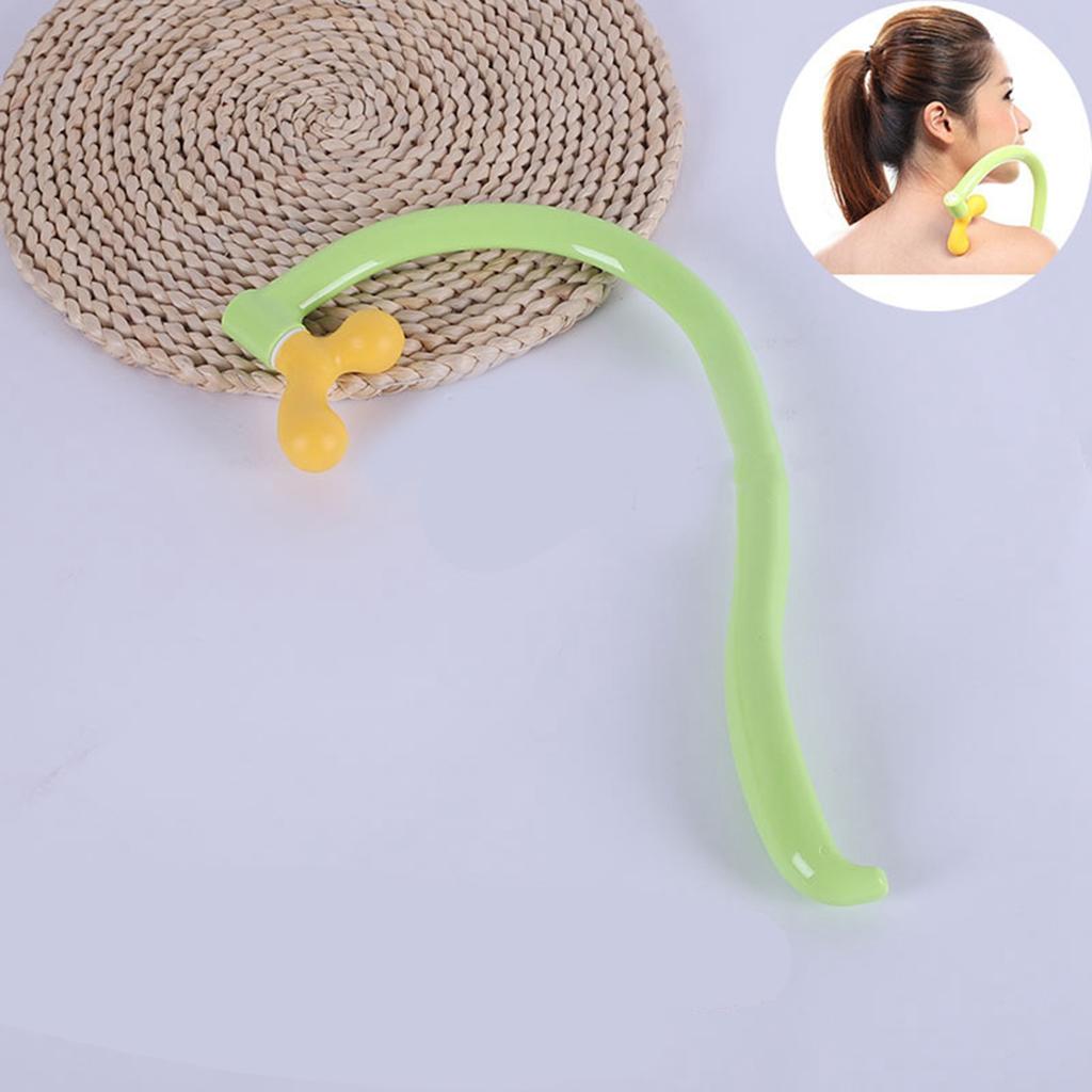 Massage Hooks for Trigger Point Rotatable Massage Head Neck Shoulder Massage Cane Back Scratcher
