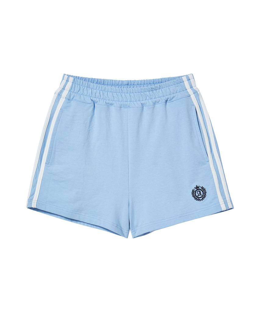 AWESOME STUDIO Line Color Block Shorts Melange Grey