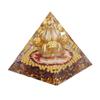 Crystal Pyramid Healing Balance Energy Hand Crafted Tabletop Pyramid Decoration for Home Office