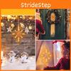 Christmas Light Window Party With Sucker Hanging Outdoor Star Lights Battery