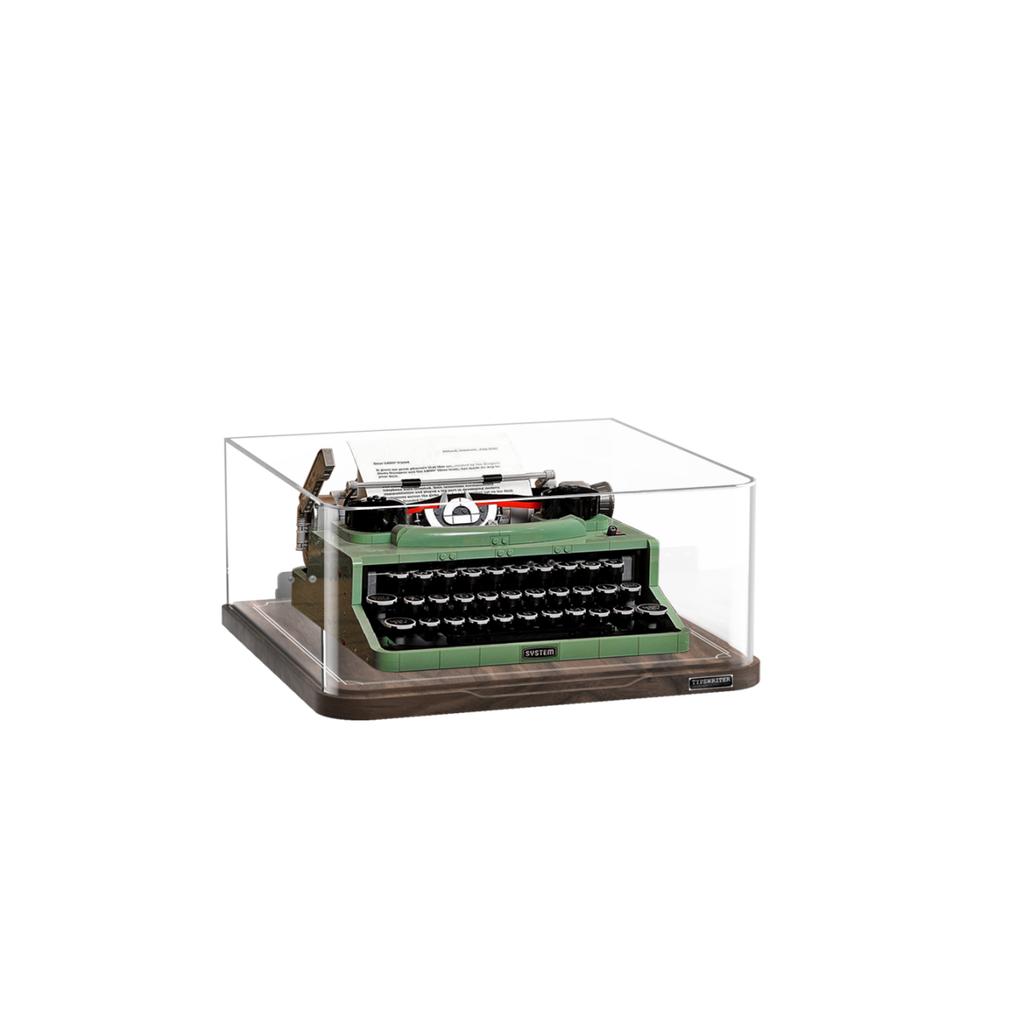 LEGO Typewriter & Unibody Black Walnut Collector's Display Case Version A Building Blocks 2079pcs 21327  Display Case 1