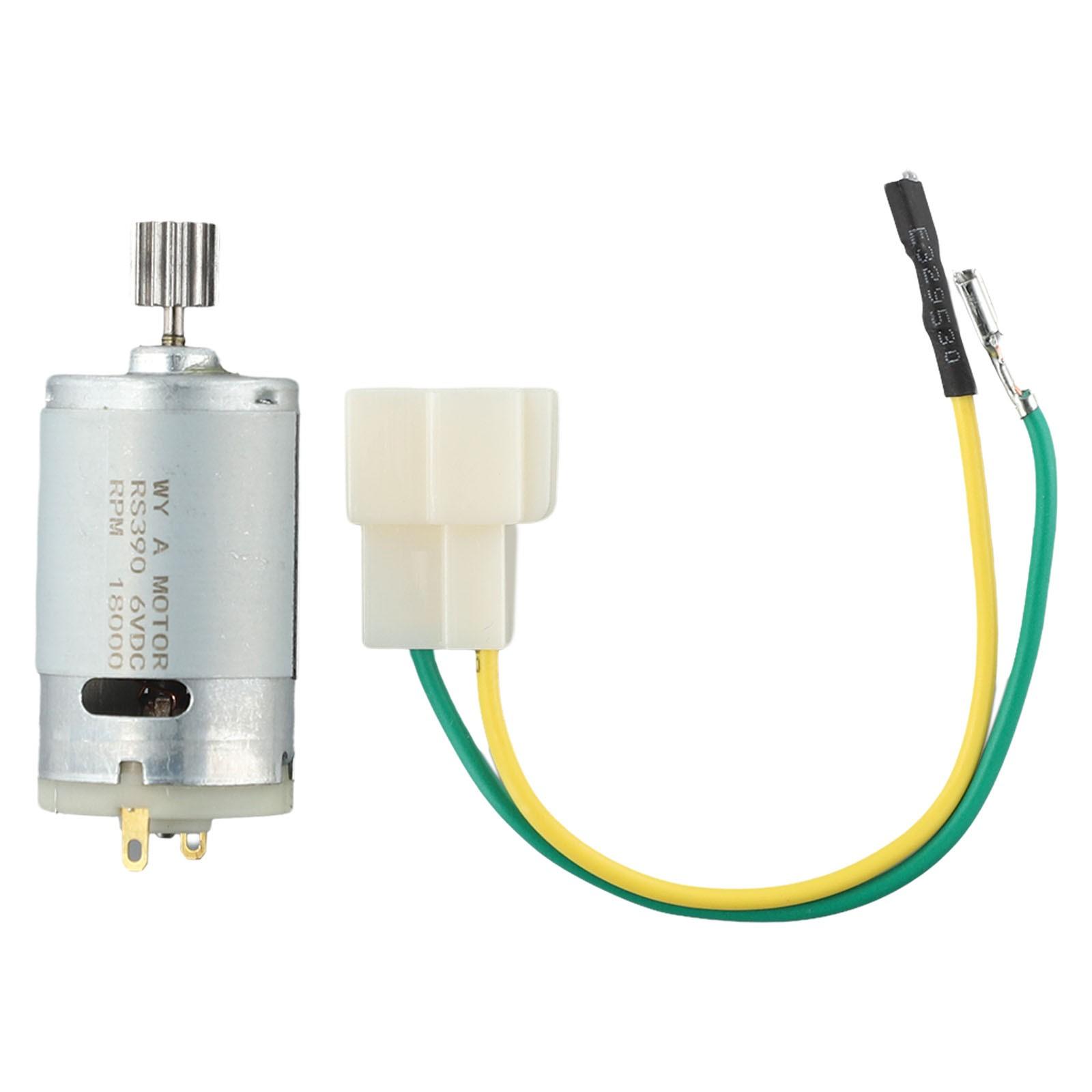 

Електричний автомобільний двигун 10 зубів 1 комплект 6 В / 12 В 24 В Фітинги Мотори-редуктори 390 6V 18000RPM