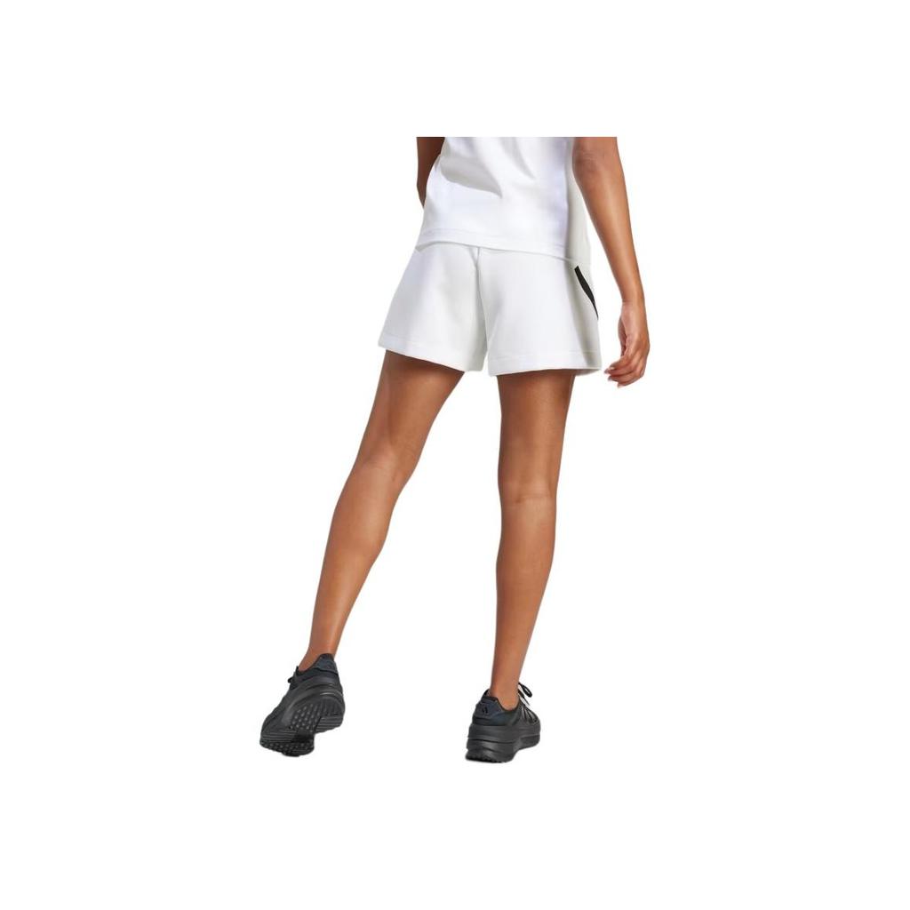 Adidas Z.N.E. Comfortable Loose Fit Printed Logo Sports Shorts Women Shorts White JJ4678