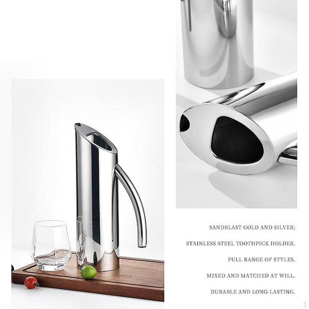 Stainless Steel Water Pitcher Beverage Dispenser Comfortable Grip Drink Jug for Hotel Milk