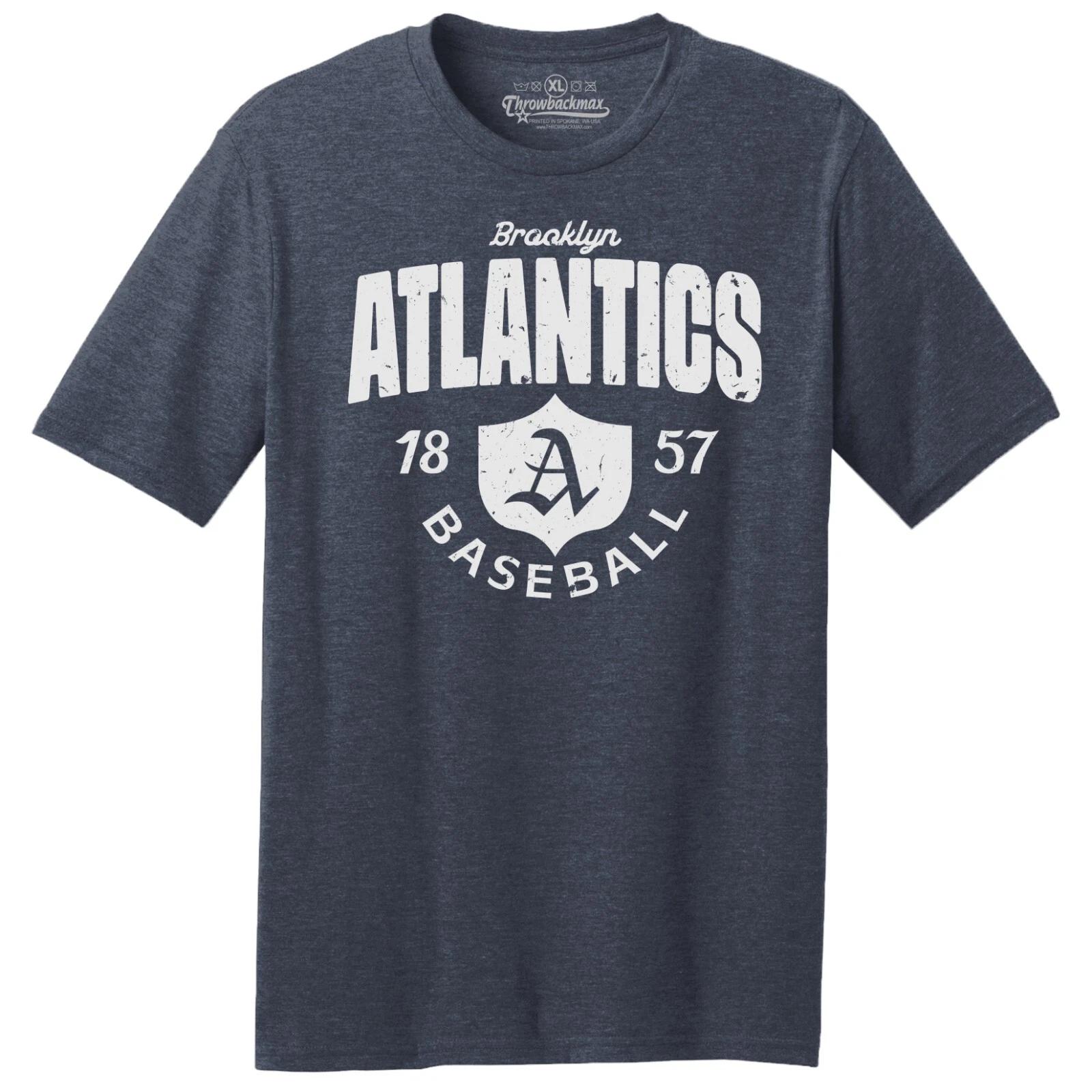 

Brooklyn Atlantics 1857 Baseball TRI-BLEND Tee Shirt - New York Yankees, Mets L