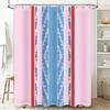 Pink Red Blue Shower Curtain Waterproof Bathroom Decor Customizable Printed Fabric Hanging Shower Cloth Set