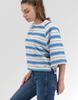 Lee Raglan Sweat Workwear Loose Raglan Cotton Sweatshirt Women Stripes S