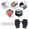 Touchscreen Mittens Flip Gloves Men Wool Fingerless Gloves Knit Convertible GlovesWinter Gloves Touchscreen Gloves