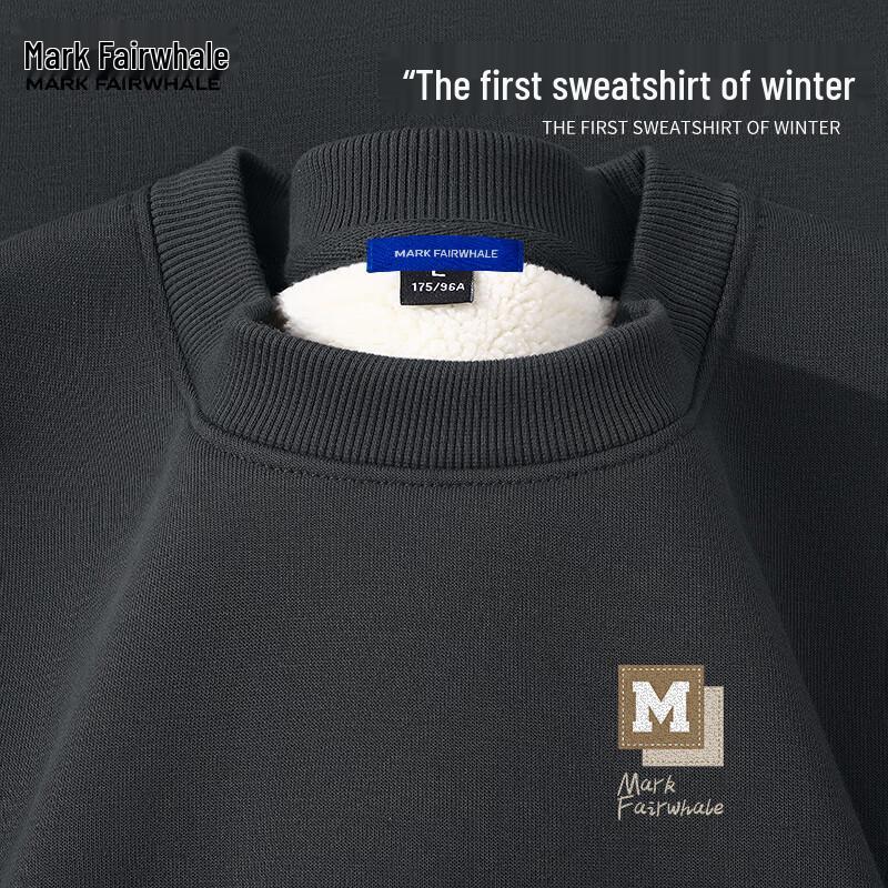 

Mark Fairwhale Men s Heavyweight Fleece-Lined Crewneck Sweatshirt L
