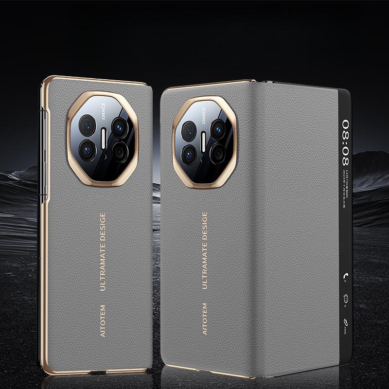 

Чехол для телефона Huawei Matex5 Смарт-окно Флип-чехол X6 Коллекционное издание X3 Гальванизированный Противоударный Деловой Однотонный Кожаный чехол Huawei Mate X3