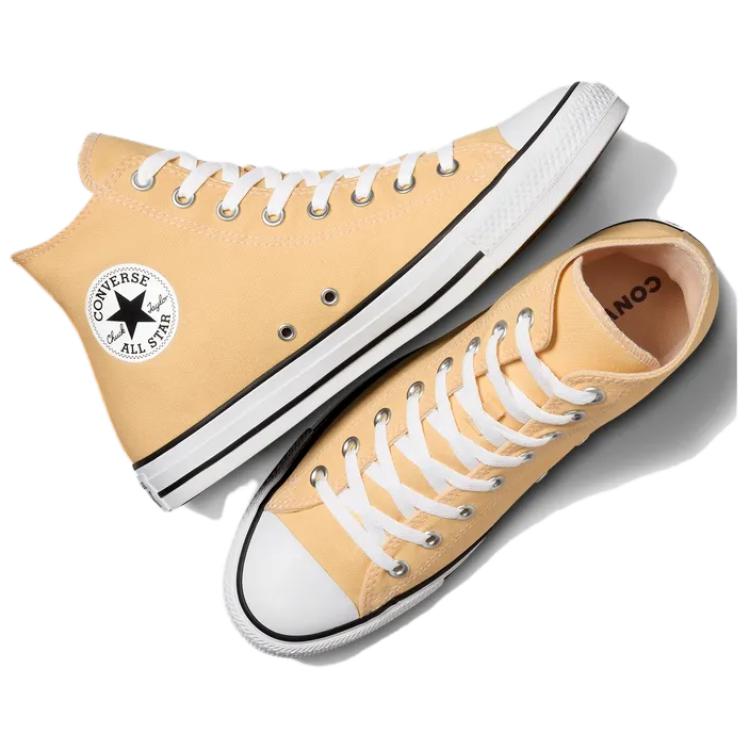 Converse Chuck Taylor All Star Comfortable Fashion Durable High-Top Canvas Shoes Unisex Sneakers Yellow A09826C