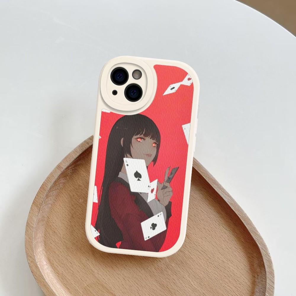 Japanese Anime Kakegurui Jabami Yumeko Phone Case Hard Leather For iPhone 16 13 12 Mini 11 14 Pro Max Xs X Xr 7 8 Plus Fundas