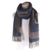 Excellent HERMES Scarf Sangle a Bookle With Fringe Navy Cashmere Mens Used