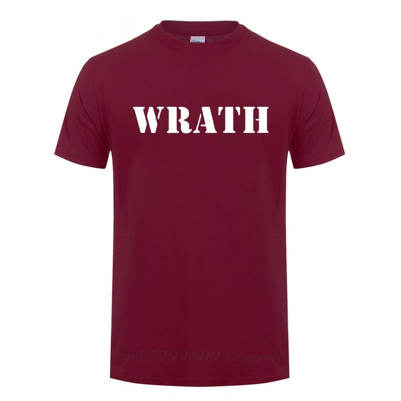 Limited WRATH Natural Selection Logo Printed T Shirt For Unisex Male Cotton Short Sleeve Streetwear O Neck Funny T-Shirt Tshirt