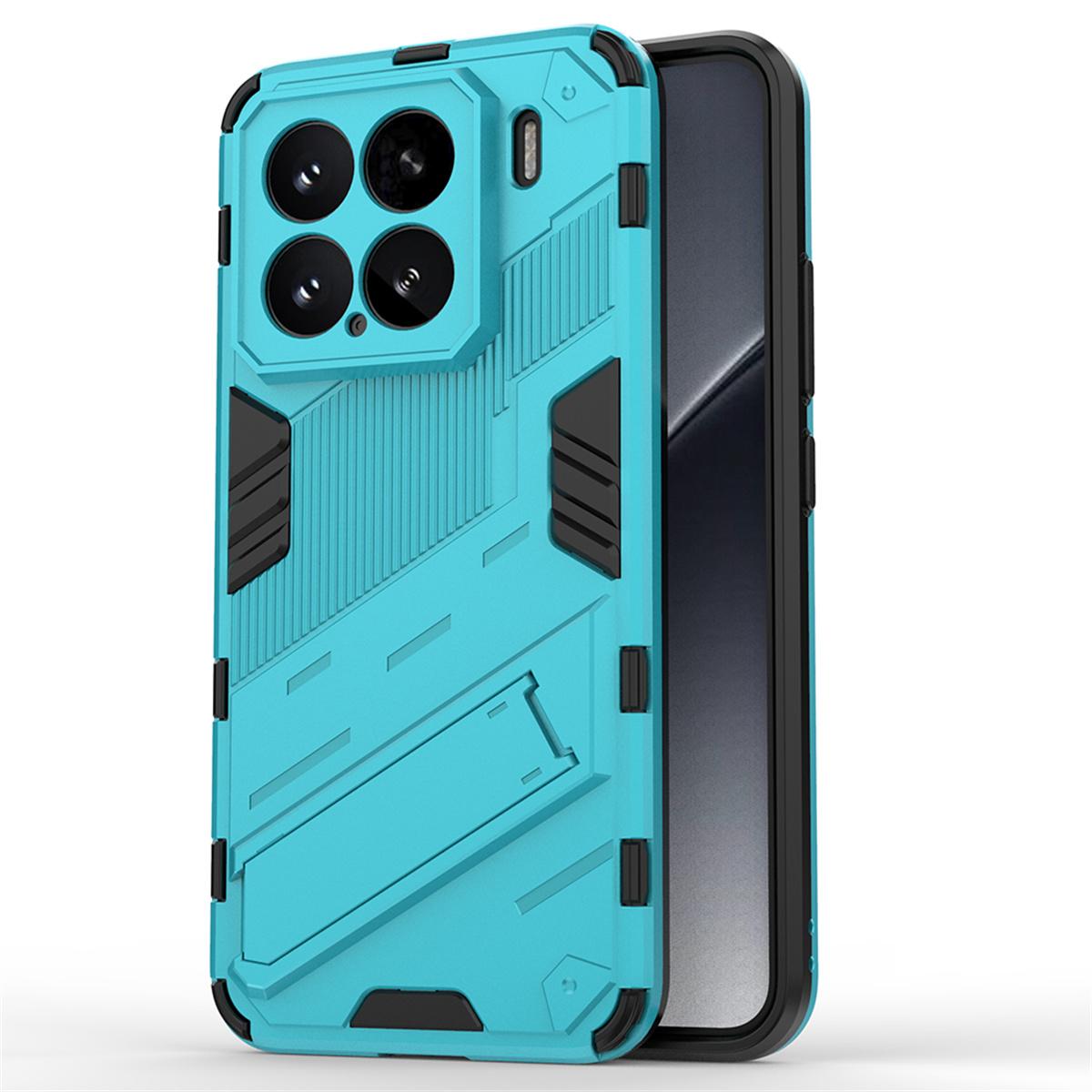

For Xiaomi 15 Case PC+TPU Shockproof Phone Cover with Kickstand Baby Blue