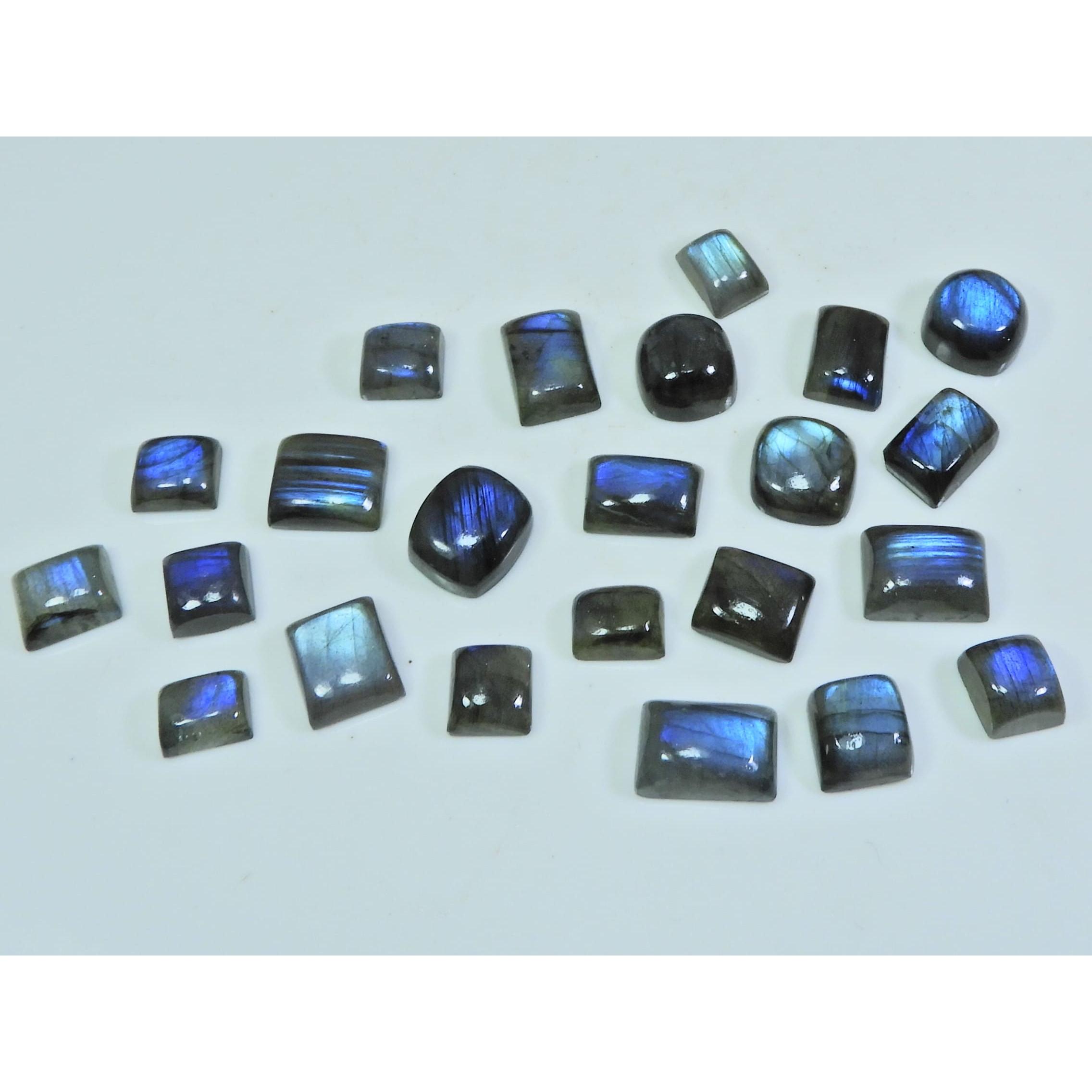 

6X8-8X12 MM Natural Blue Labradorite Octagon Cabochon Gemstone 23Pcs Lot SY-287