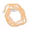 Natural Yellow Aventurine Gemstone Square Tube Smooth Beads Necklace 17" UB-3473 UB-3473