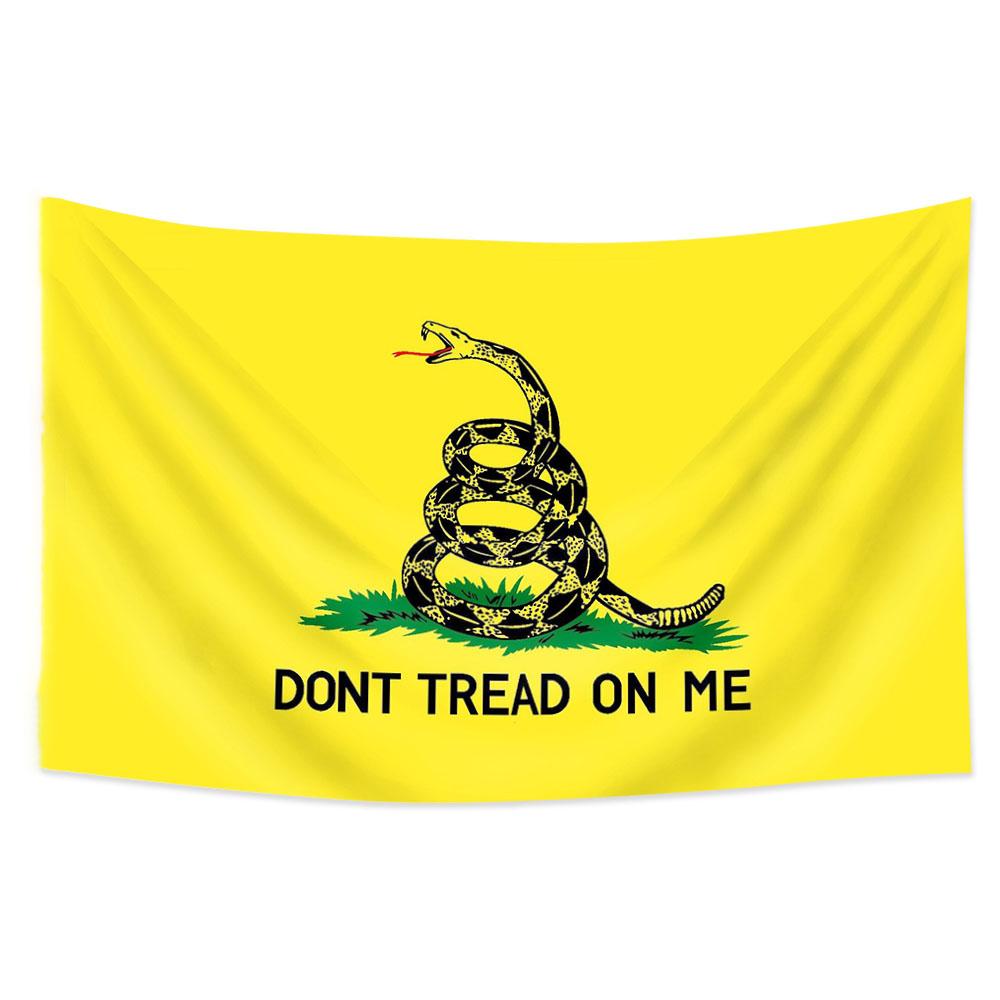 1Pc "Don'T Tread On Me" Snake Tapestry, Single-Sided Print, Ideal For Home Garden Room Decor, Parties & Holiday Seasonal Use