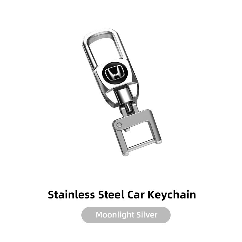 Car Key Ring Waist Buckle Metal Keychain Carabiner For Honda CR-V Accord Civic HR-V Pilot Odyssey Fit Jazz Vezel CITY Freed SM1