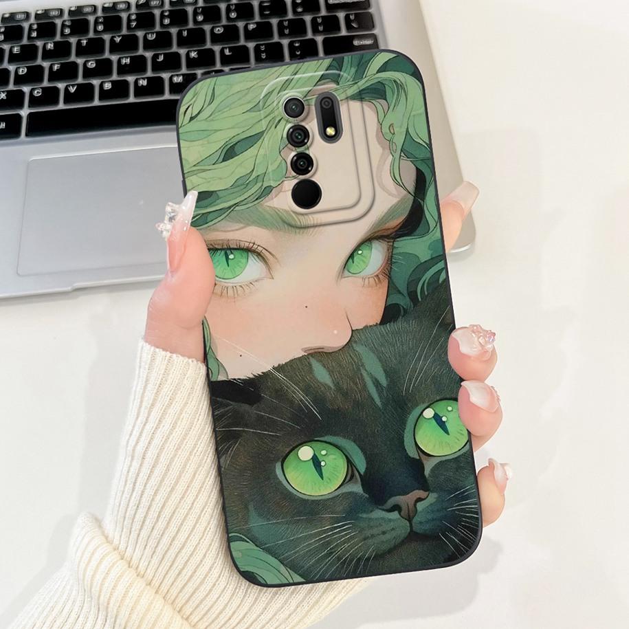 For Xiaomi Redmi 9 Case Lovely Panda Rabbit Cartoon Soft Liquid Silicone Shockproof Cover For Xiaomi Redmi 9 Prime Redmi9 Fundas